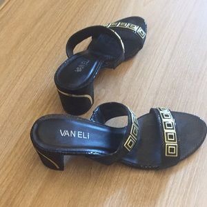 Van Eli Black Leather Slings